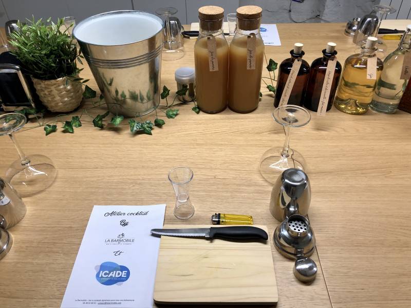 Atelier cocktails et mixologie pour un événement professionnel à Lyon 6